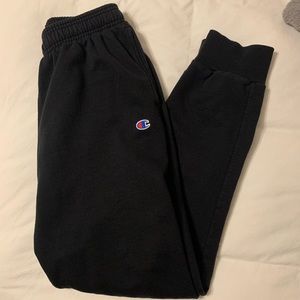 Men's black Champion sweatpants